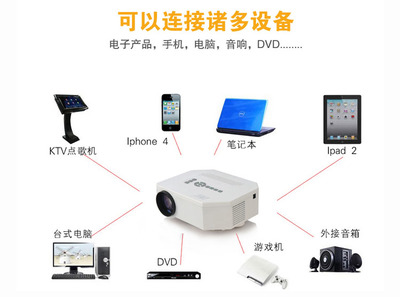 微型投影儀_迷你家用微型投影儀 電影高清投影機(jī) 廠(chǎng)家批發(fā) 